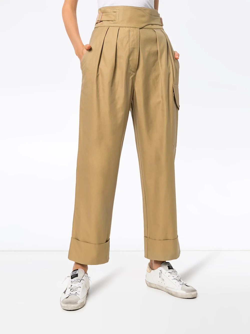 City high-waisted cargo trousers - 3