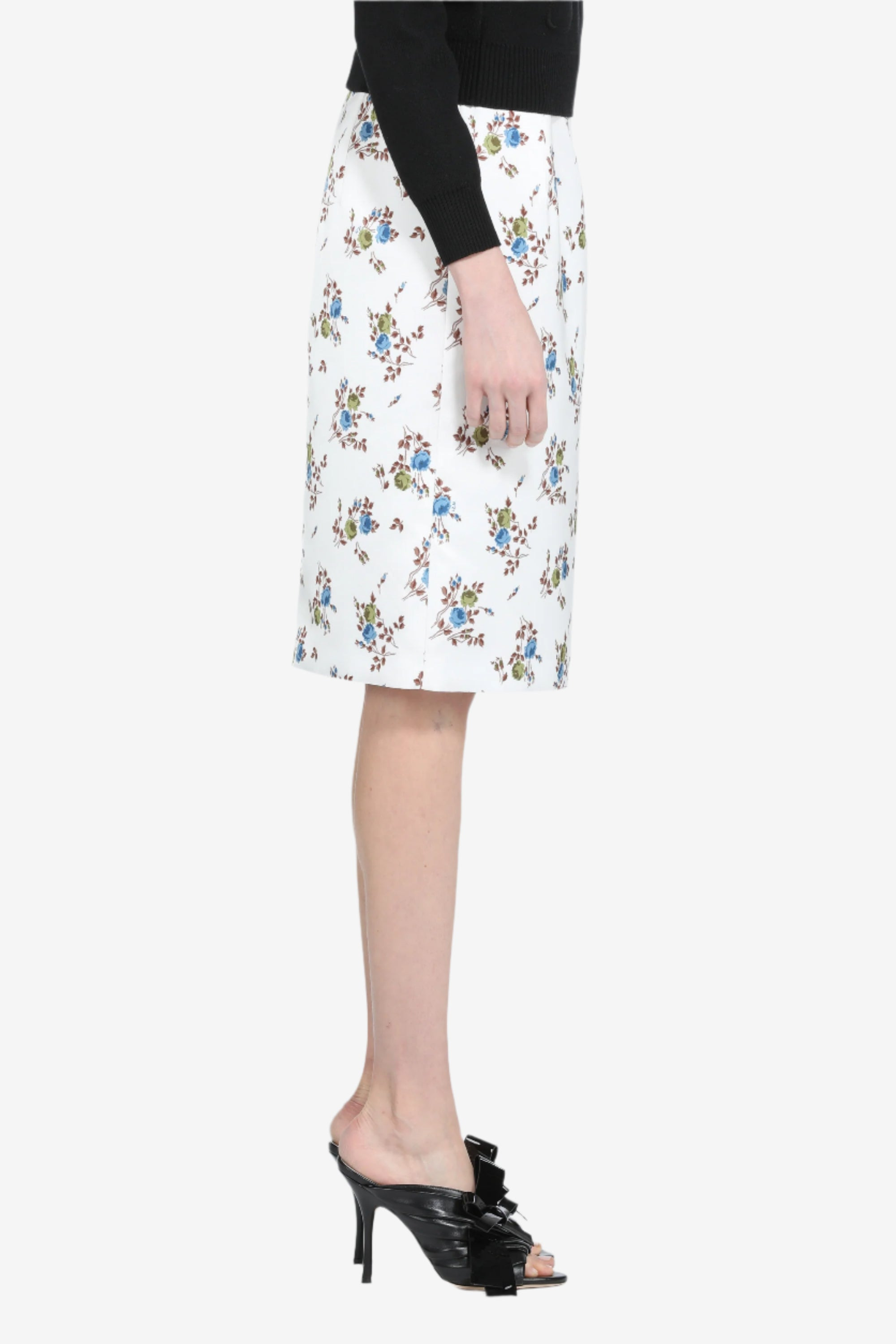 PENCIL SKIRT WITH FLORAL PRINT - 3