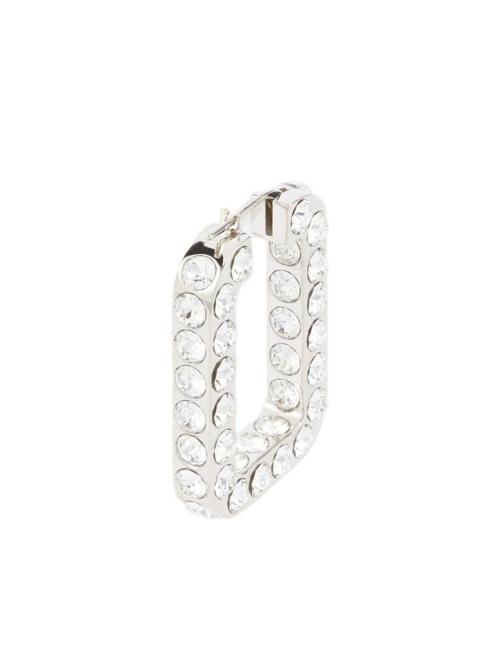 crystal-embellished hoop earrings - 3