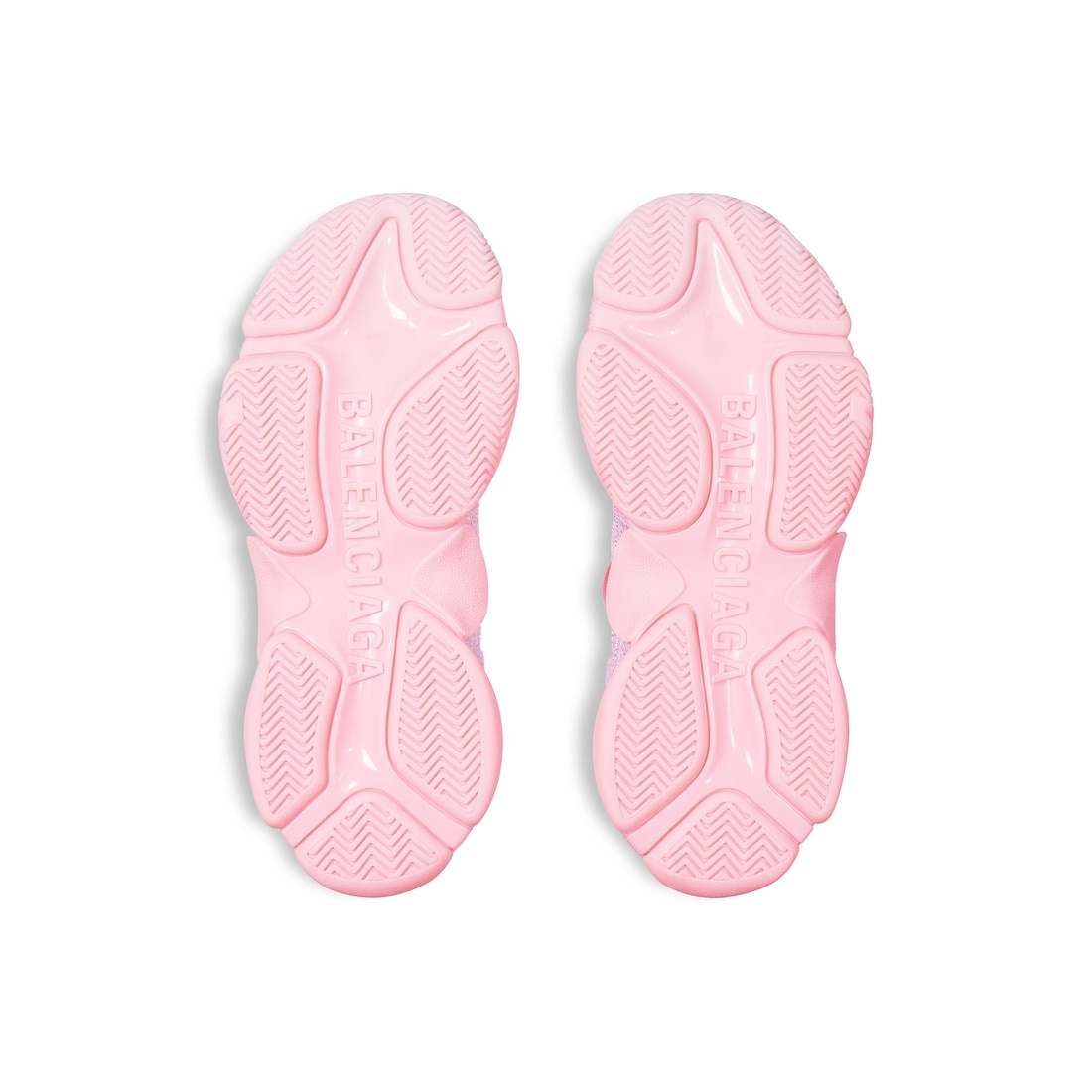 Women's Triple S Sneaker With Rhinestones in Light Pink - 7