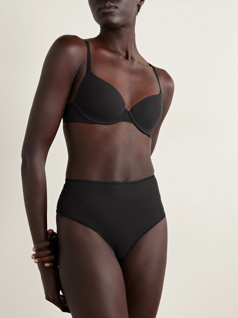SKIMS Fits Everybody High Waisted Thong - Onyx Black outlook