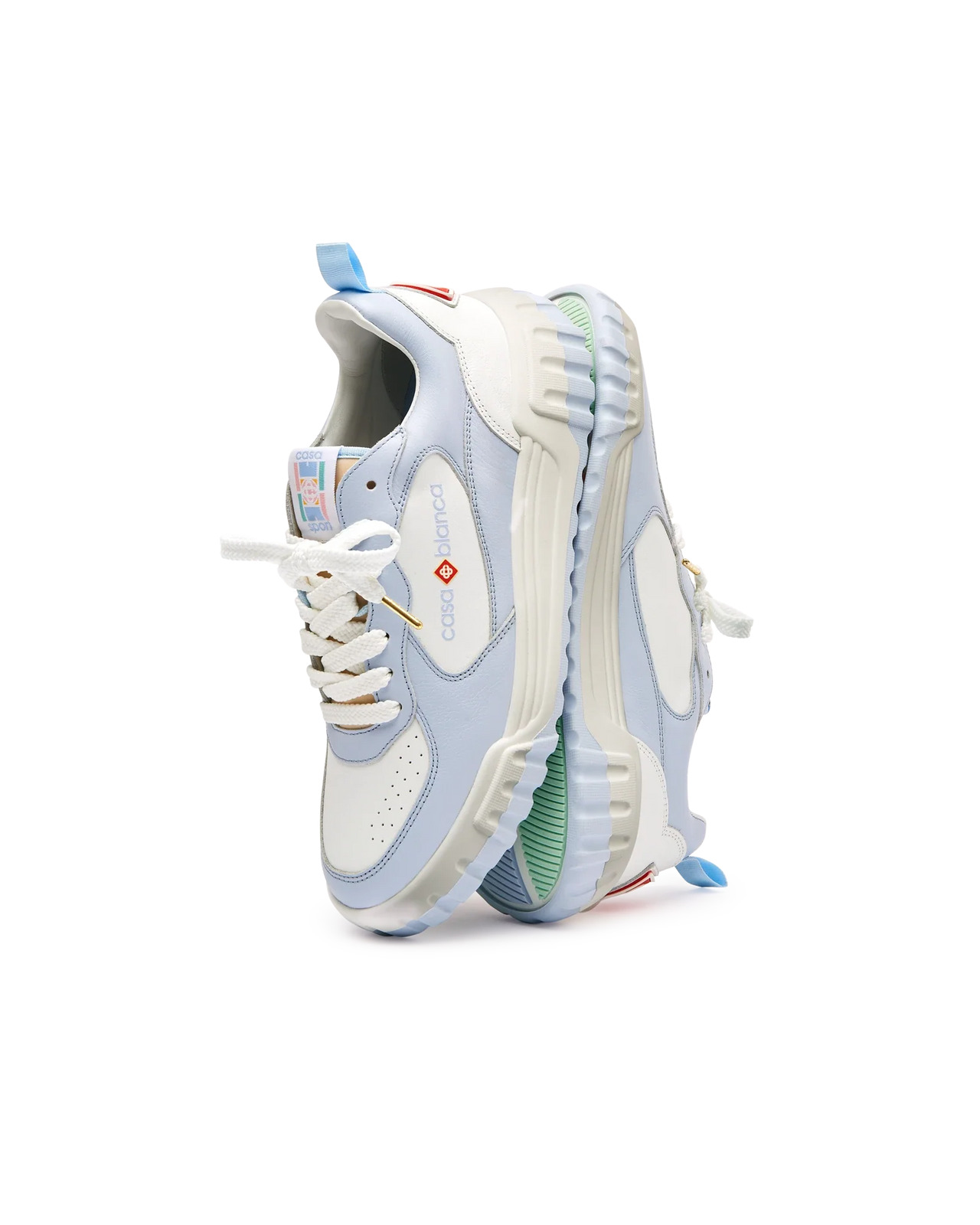 Womens The Court White & Powder Blue Sneaker - 3