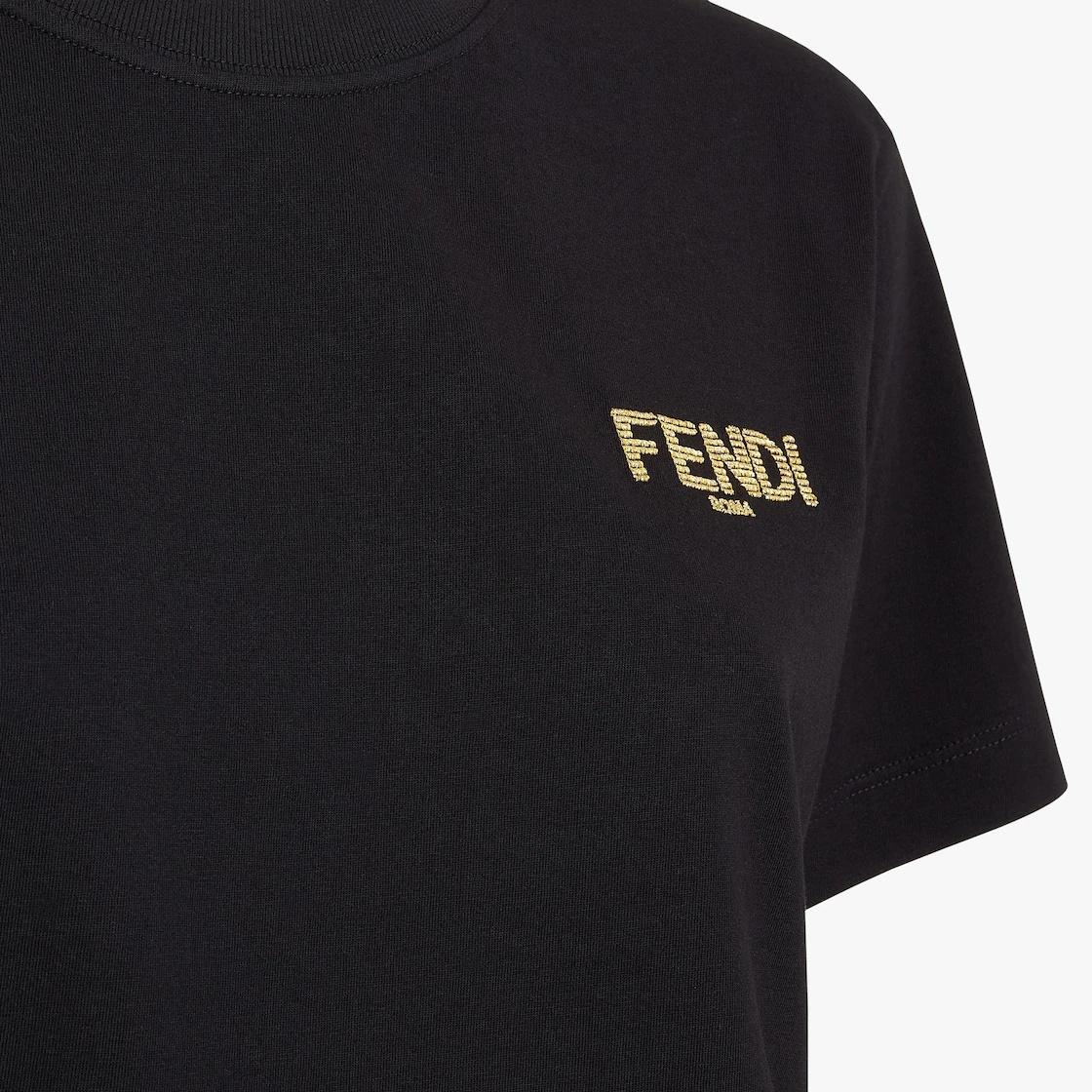 Black jersey T-shirt - 3