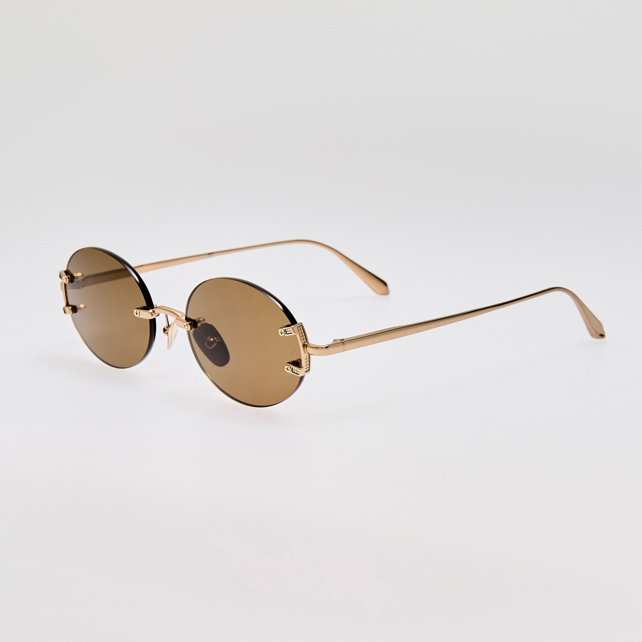Stella Sunglasses in Brown and Gold - 2