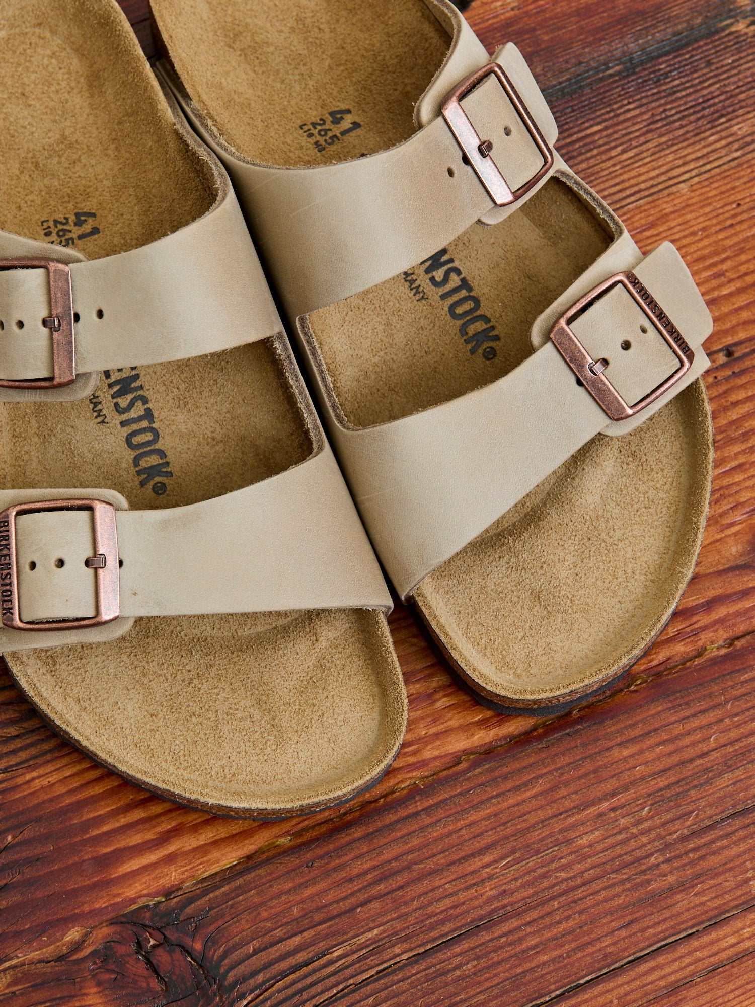 Arizona Sandal in Tobacco Oiled Leather - 5