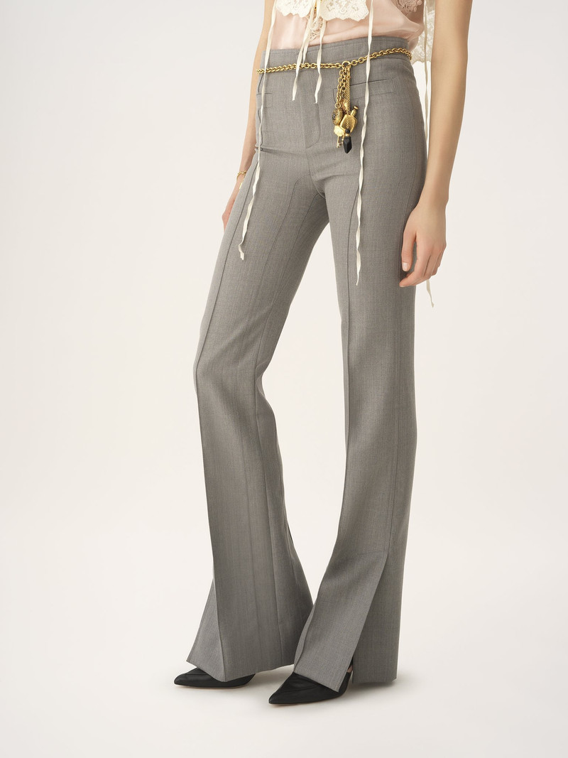 TAILORED PANTS IN CHINÉ WOOL 7