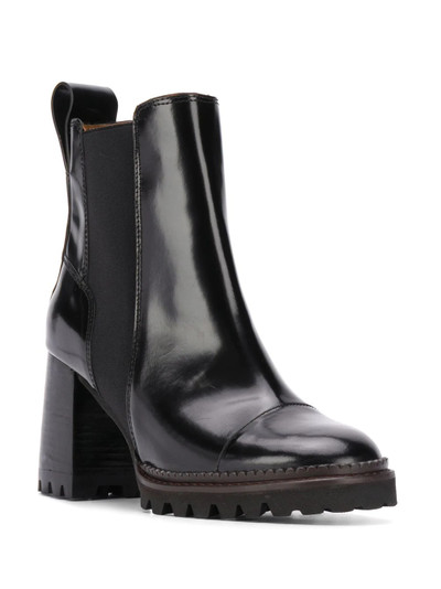 See by Chloé chunky slip-on leather boots outlook