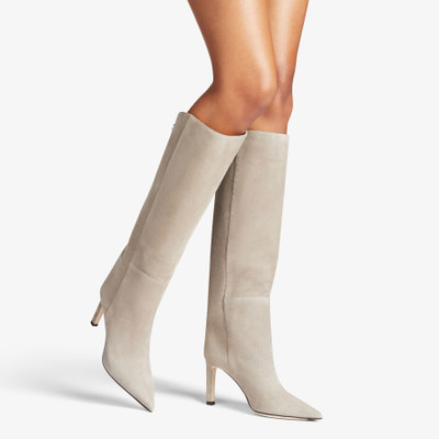 JIMMY CHOO Alizze Knee Boot 85
Taupe Suede Knee-High Boots outlook