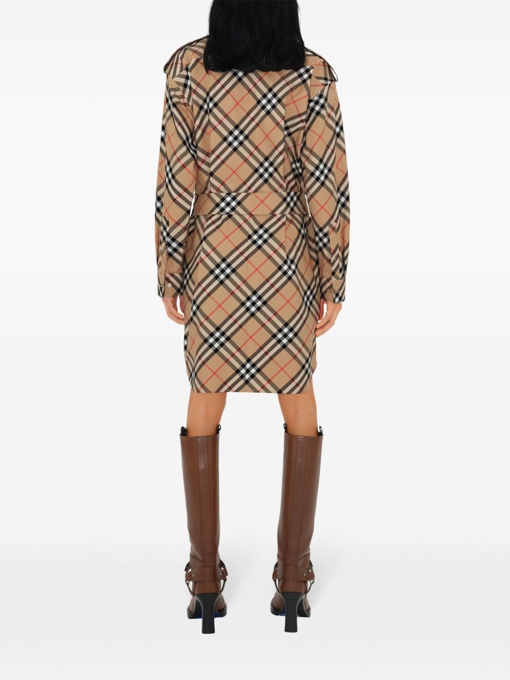 Vintage Check cotton shirtdress - 4