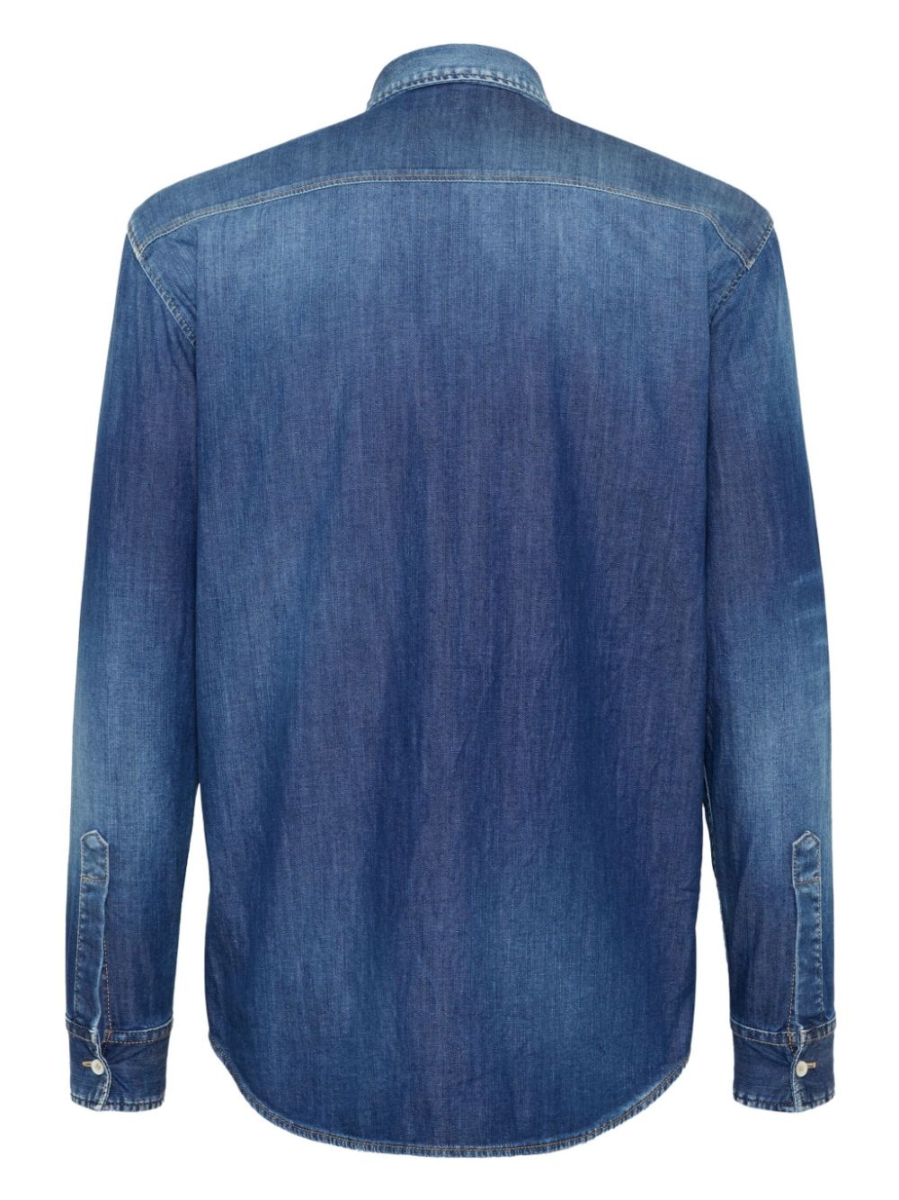 dark-wash relaxed shirt - 2