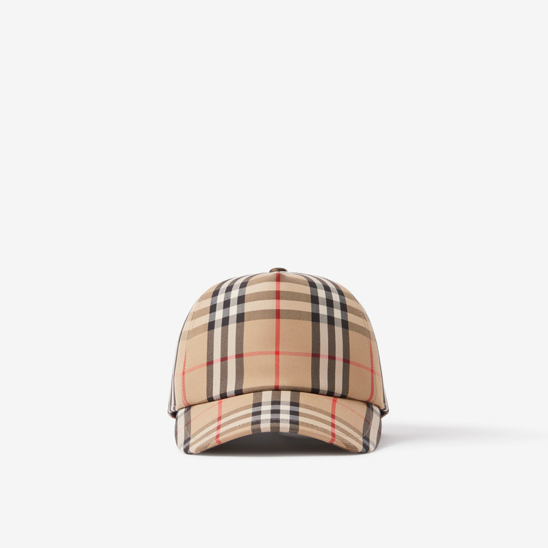 Logo Appliqué Vintage Check Cap 1