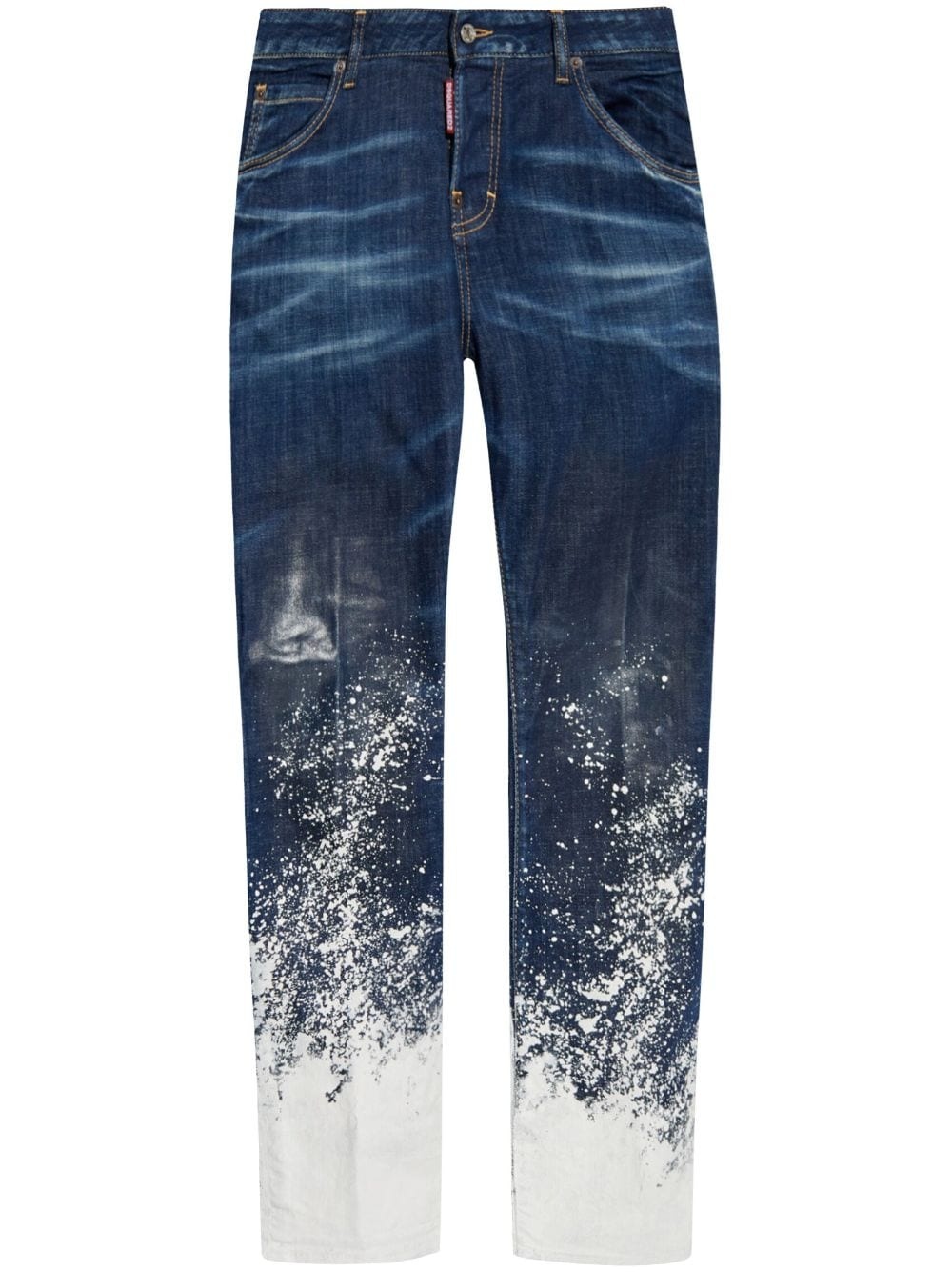 Dsquared2 Paint Splatter Skinny Jeans Size 40 Size popular 4 Medium Wash Rigid Denim