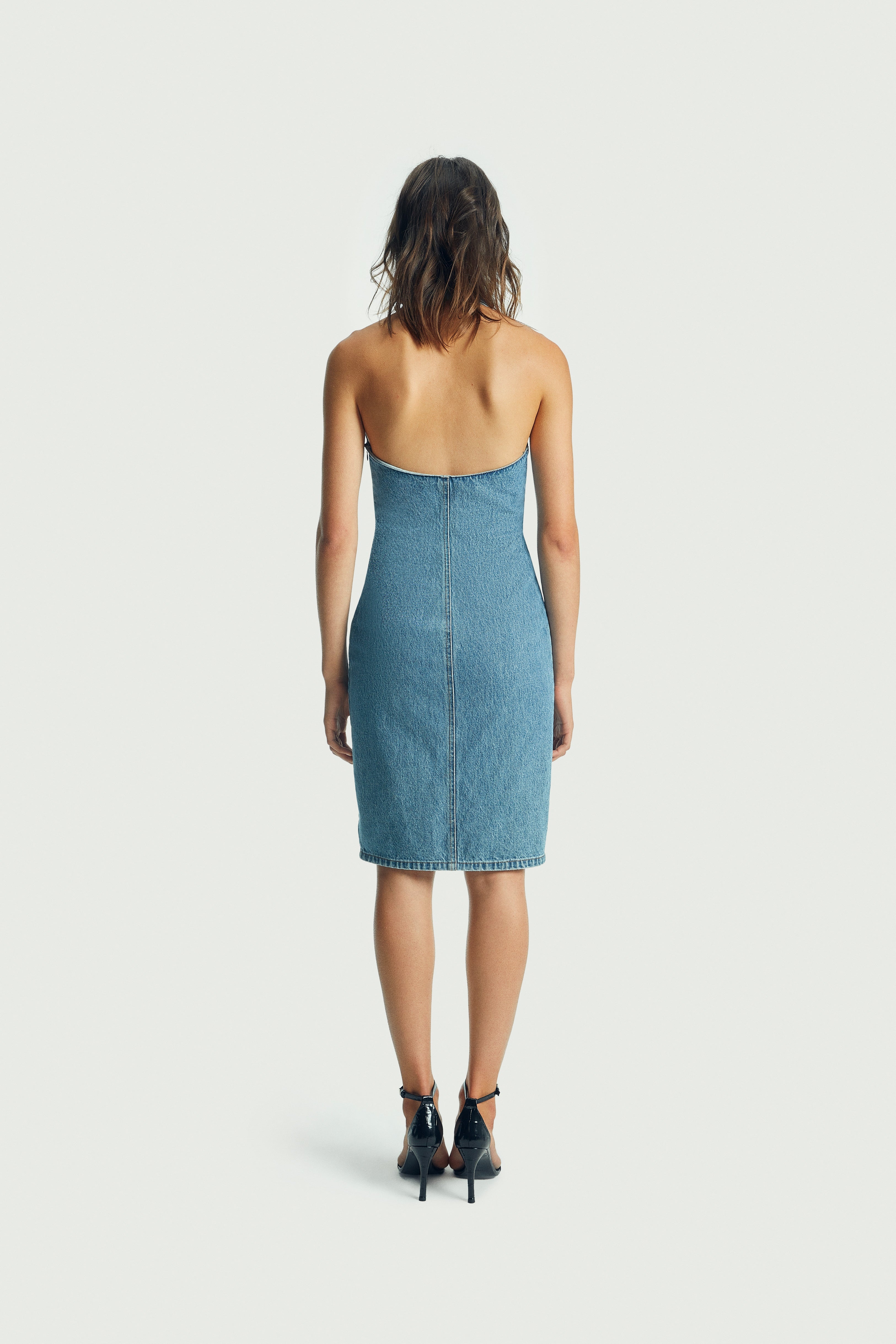 ワンピース Coperni 'Belt Halter Neck' dress Coperni - Belt Halter Neck Dress W.Blue – WDLT117
