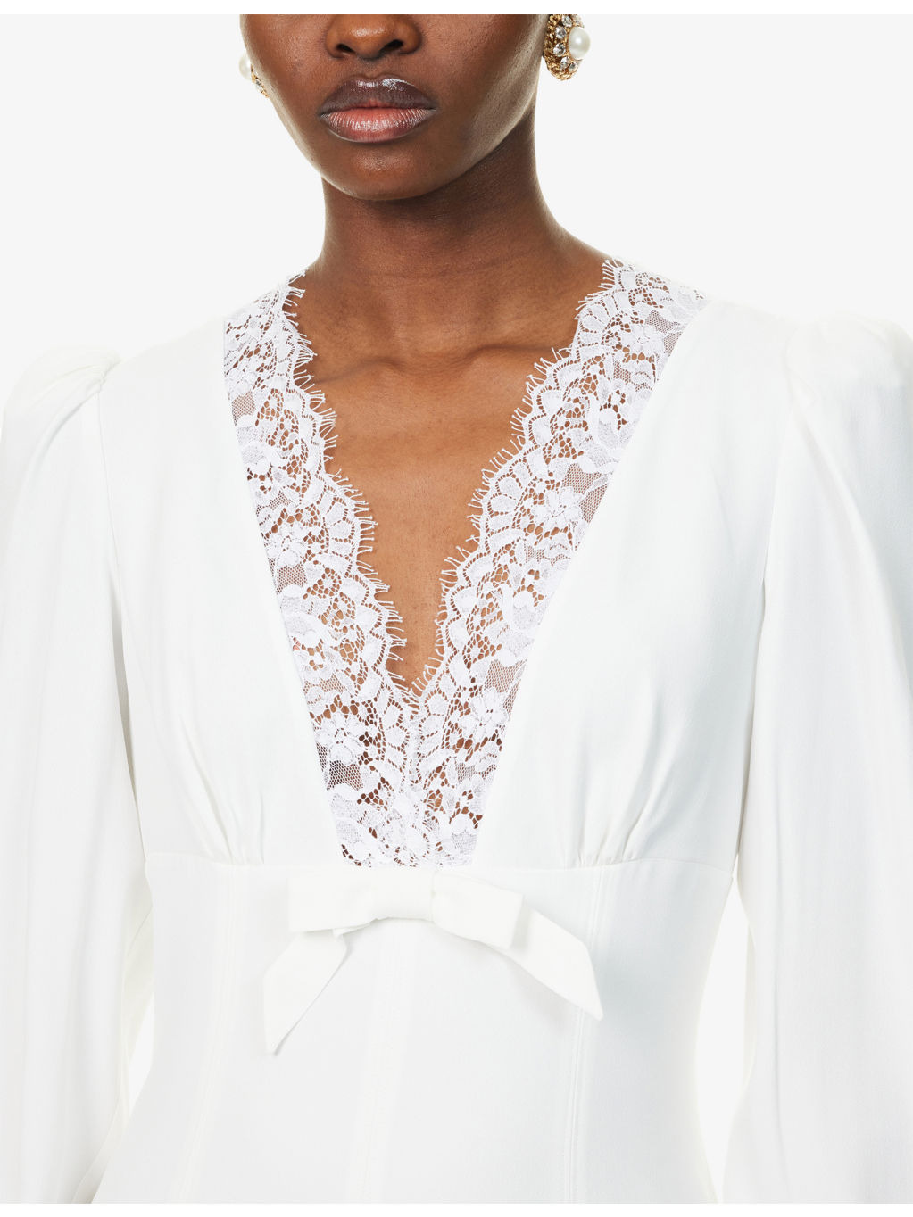 Envers Lace Woven Midi Dress - 6