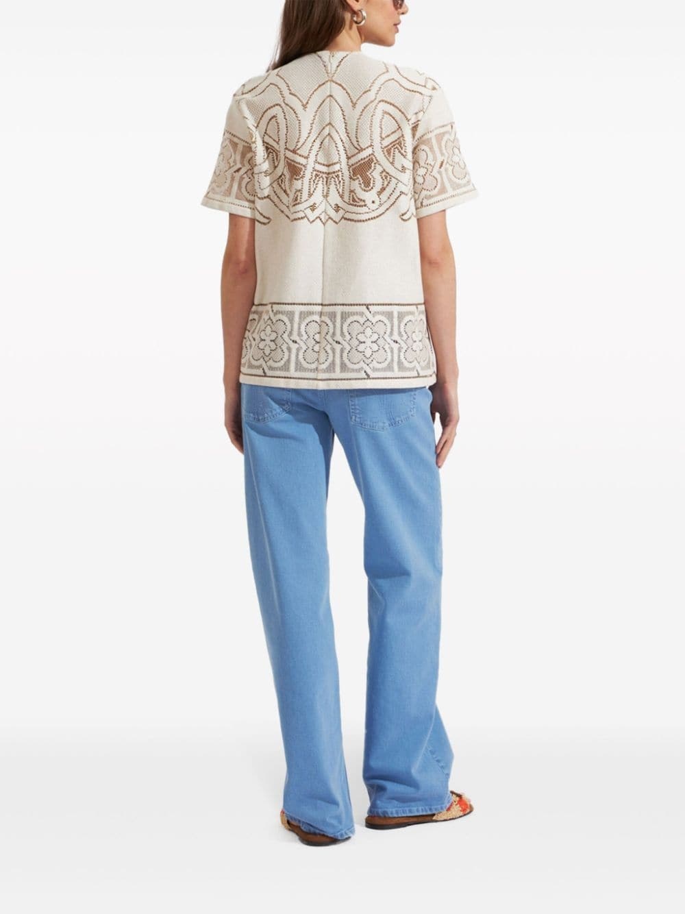 Lacey House embroidered T-shirt - 3