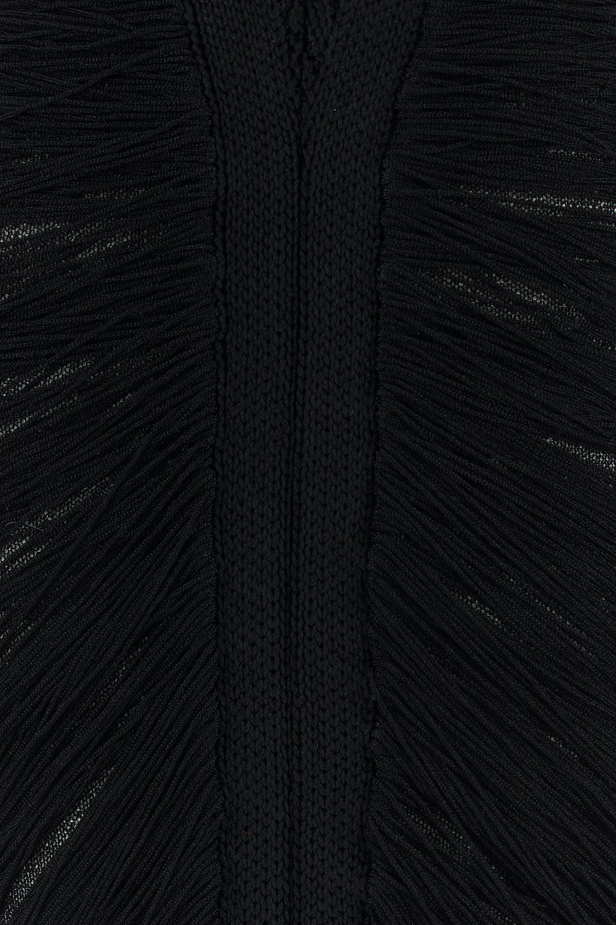 Black viscose blend miniskirt - 3