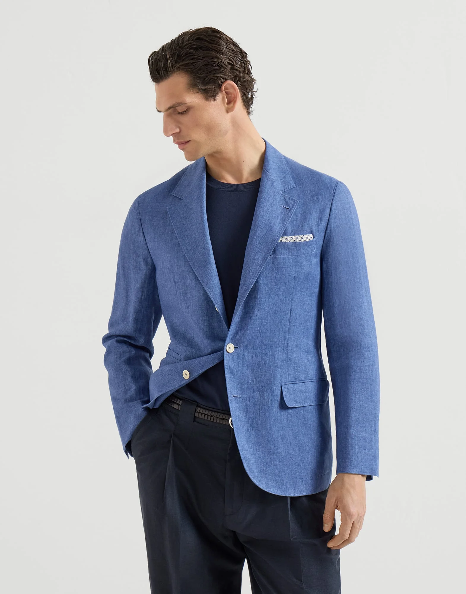 Délavé linen deconstructed blazer - 1