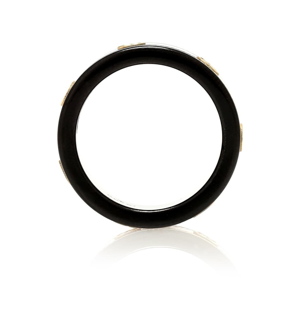 Icon 18kt gold-embellished ring - 2