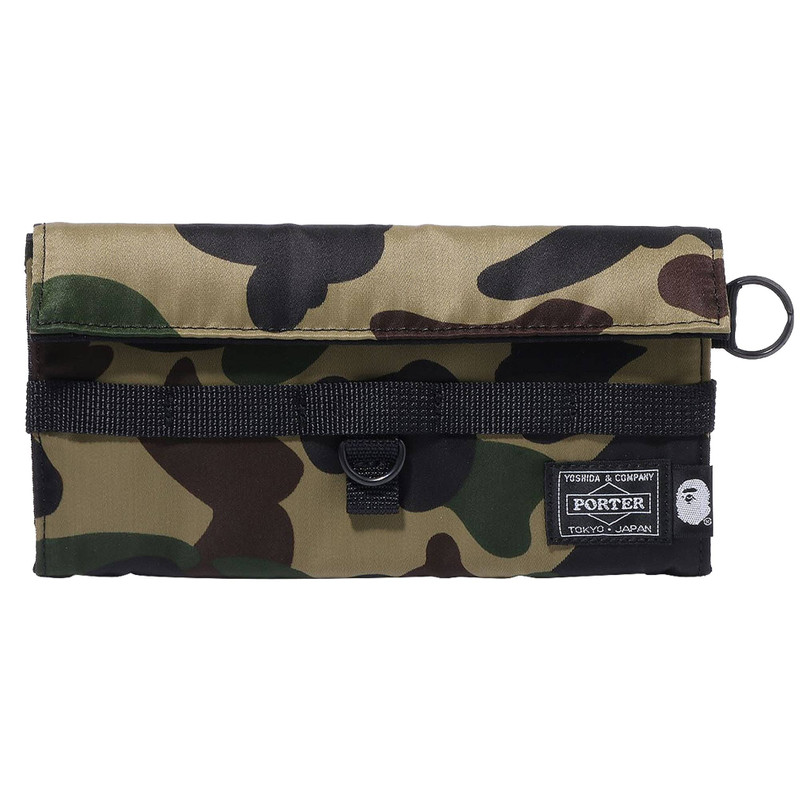 BAPE x Porter 1st Camo Long Wallet 'Green' - 1