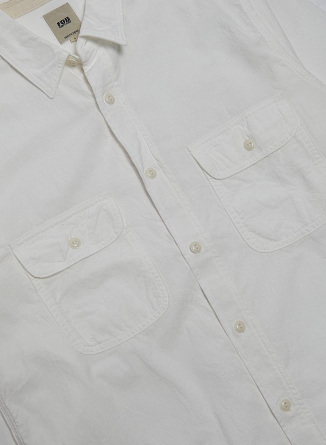 FOB Factory Ox Work Shirt White - 3