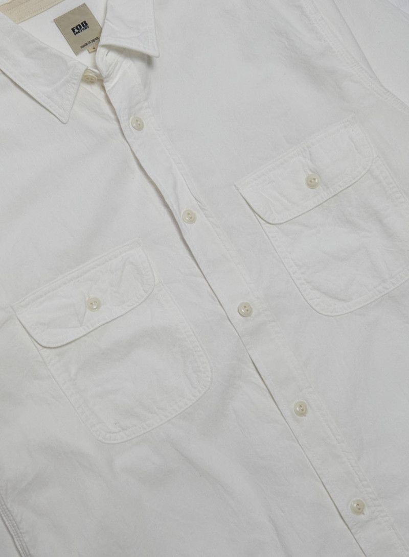 FOB Factory Ox Work Shirt White 3