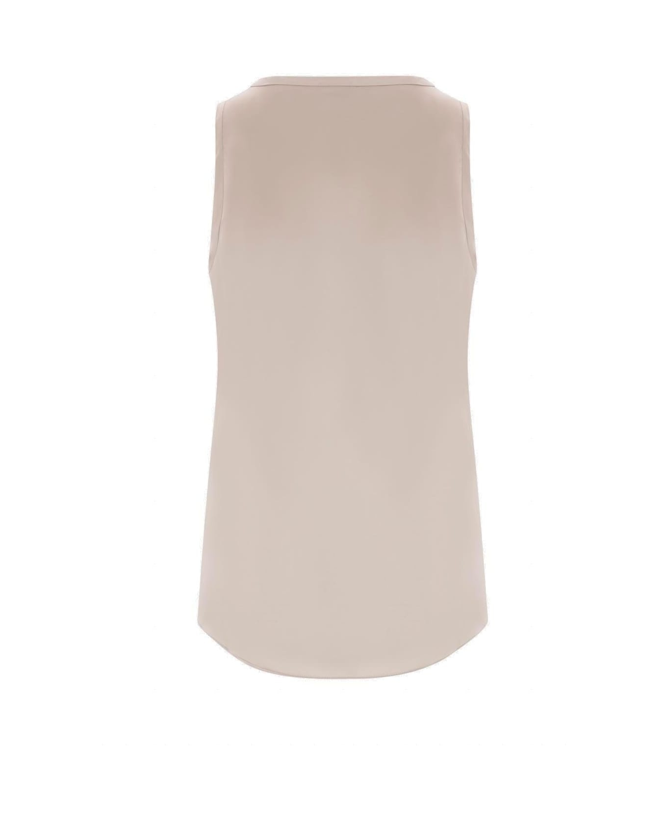 Scoop-neck Sleeveless Tank Top - 2