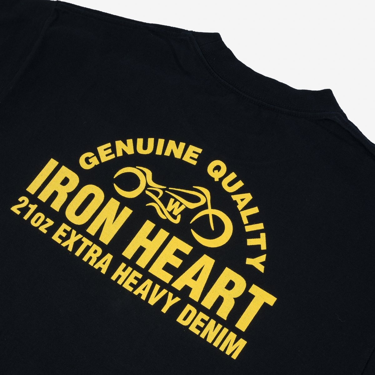 IHPT-2304-BLK 7.5oz Printed Loopwheel Crew Neck T-Shirt - Black - 10