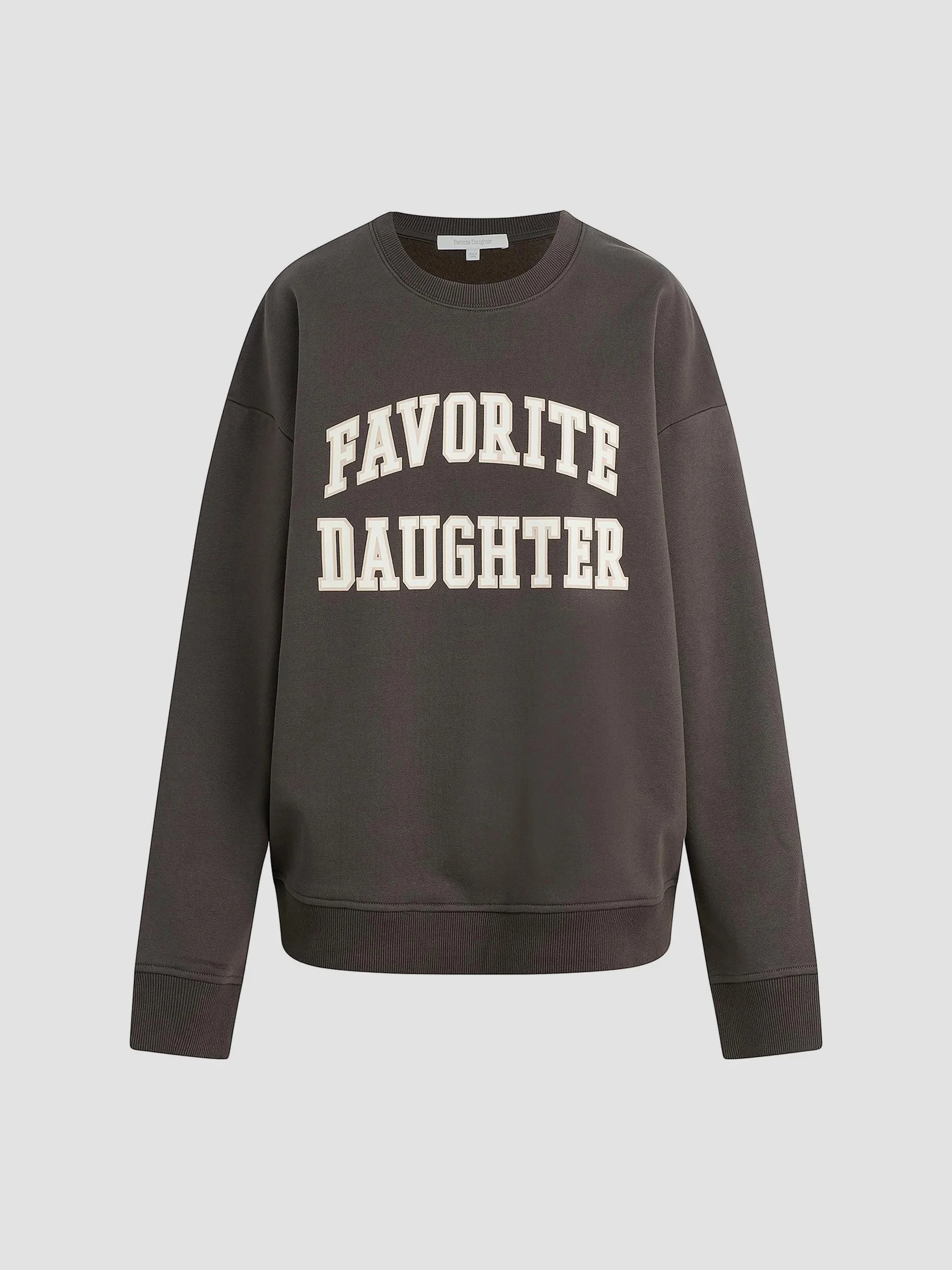 Women's Collegiate Cotton-Blend Sweatshirt - Coffee Gardenia - 1