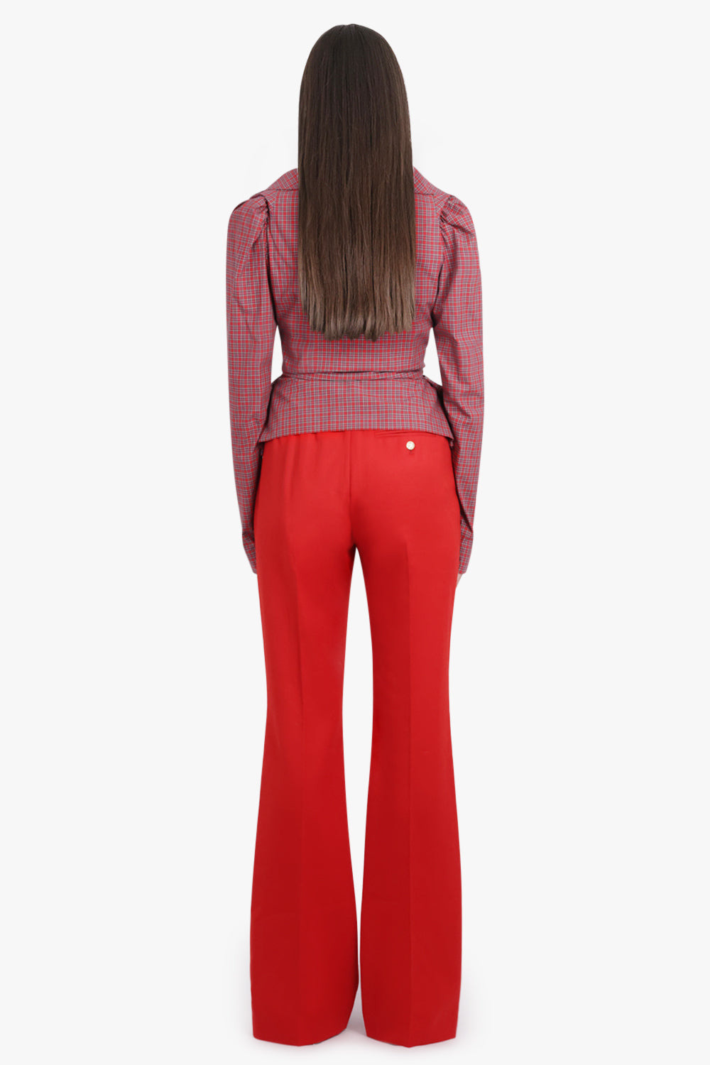 RAY WIDE LEG TAILORED PANT | RED - 5
