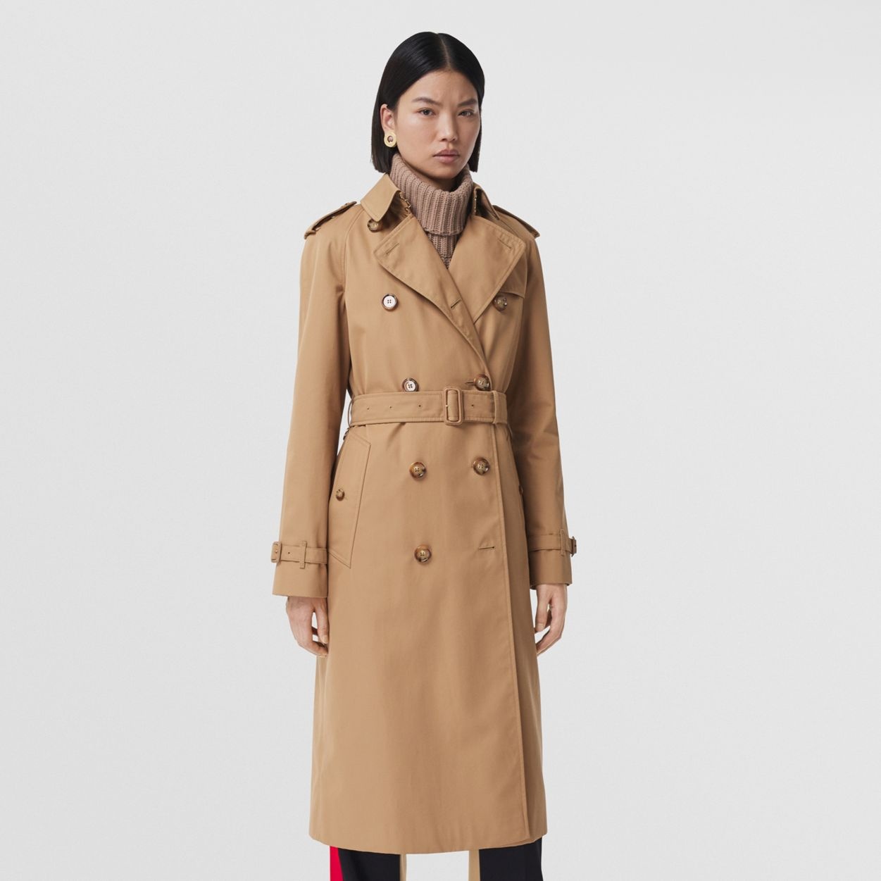 Cotton Gabardine Trench Coat - 8