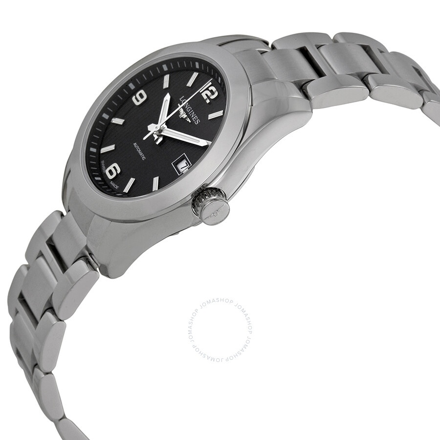 Longines Conquest Classic Black Dial Stainless Steel Ladies Watch L22854566 - 2