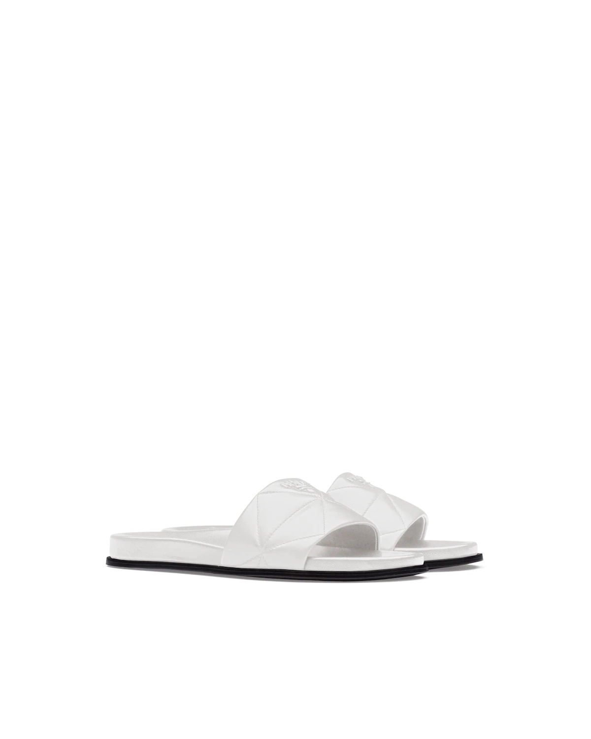 Nappa leather slides - 1