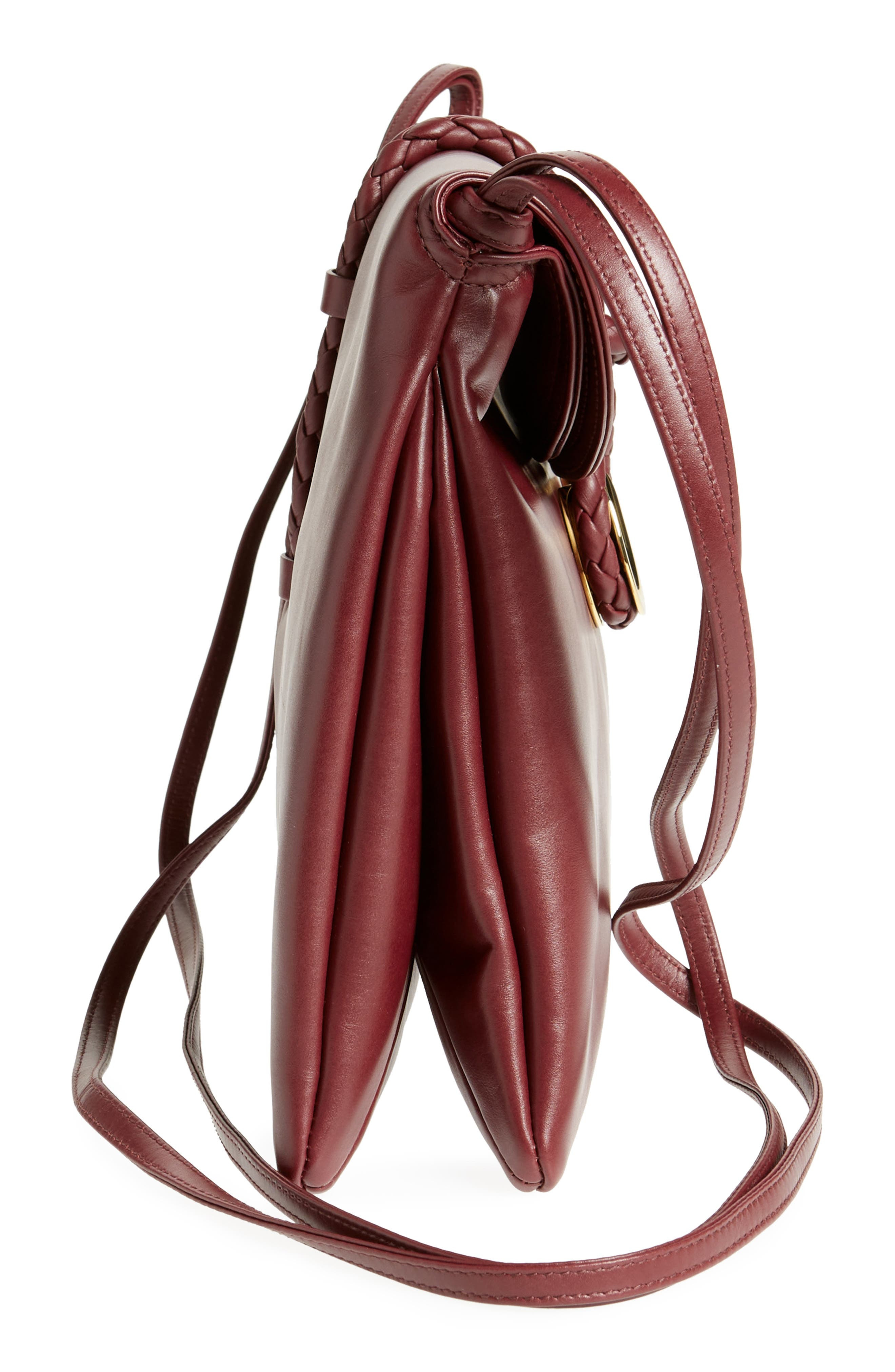 Bottega Veneta Medium Liberta Leather Shoulder Bag in 2250 Barolo-M Brass at Nordstrom - 7