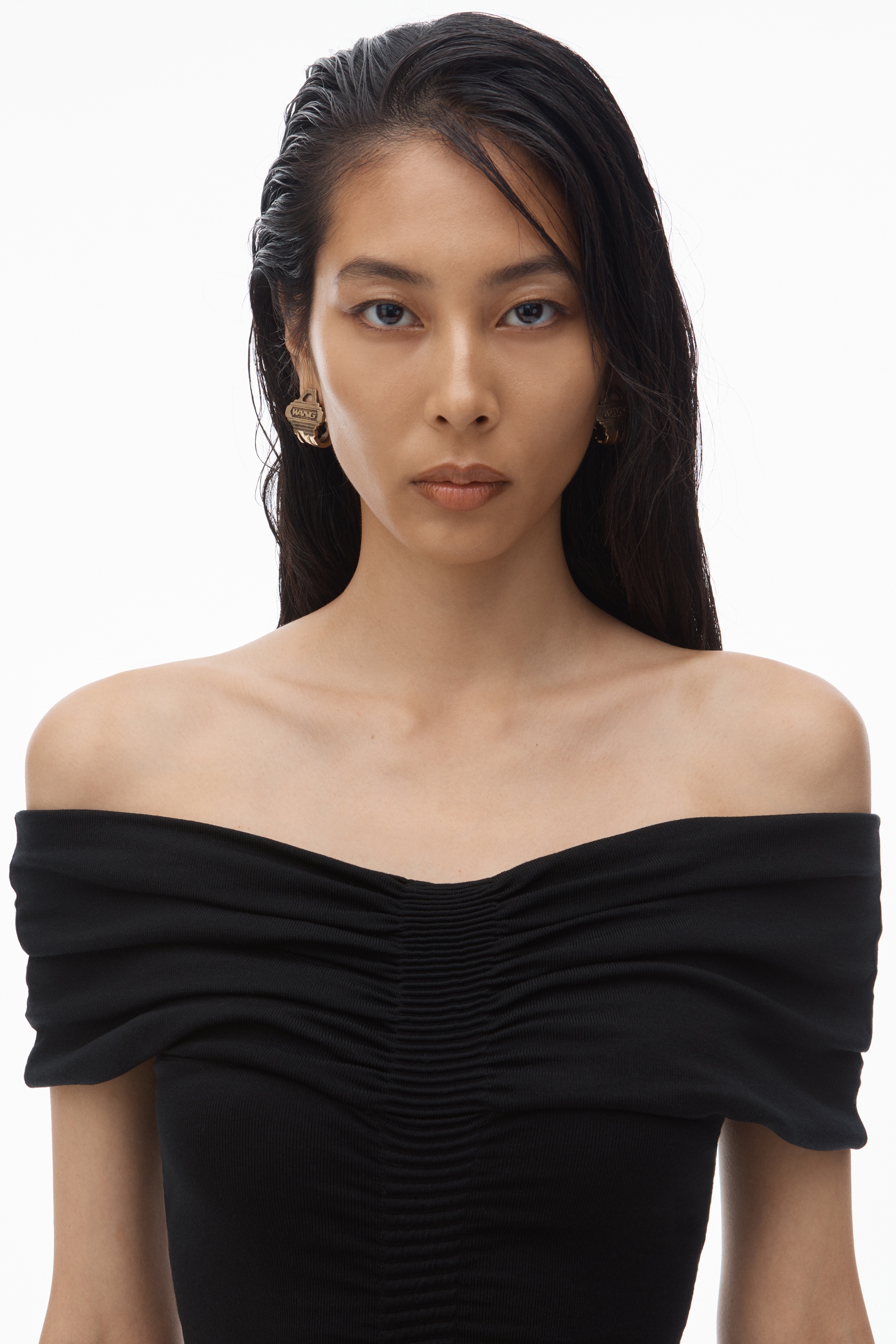 Off-Shoulder Ruched Dress - 4