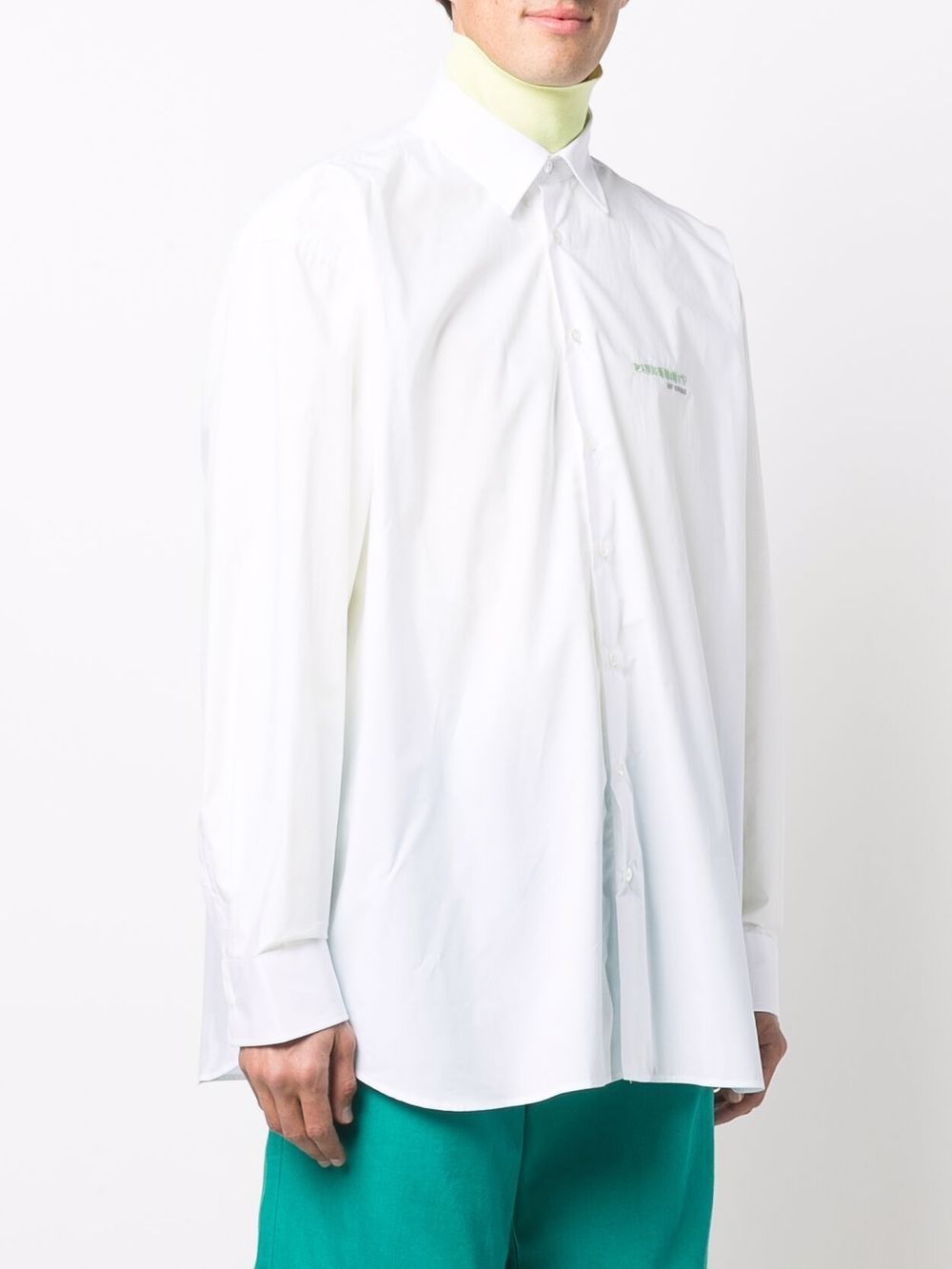 embroidered-logo shirt - 4