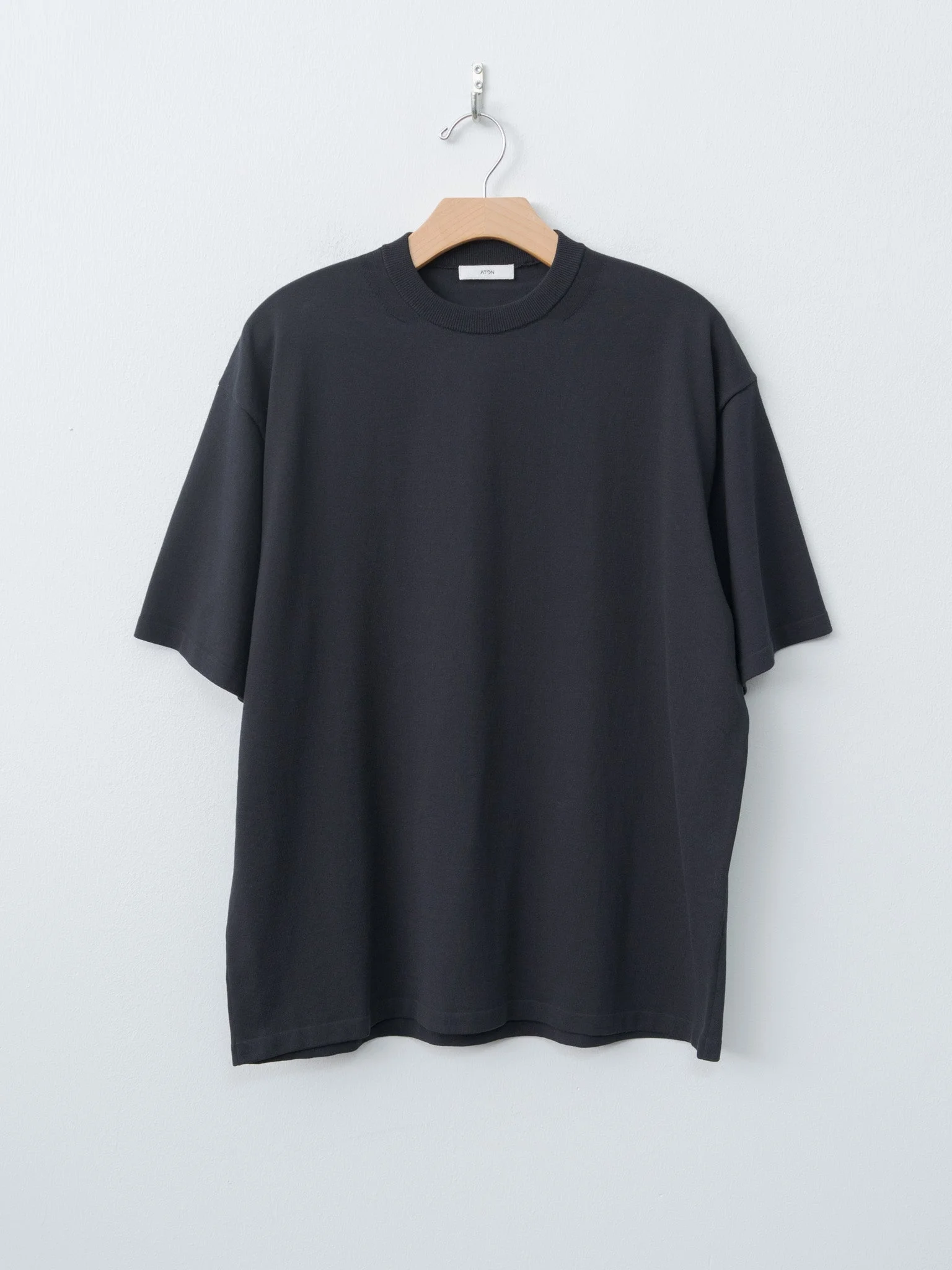 Fresca Knit Half Sleeve Crewneck Sweater - Black - 1