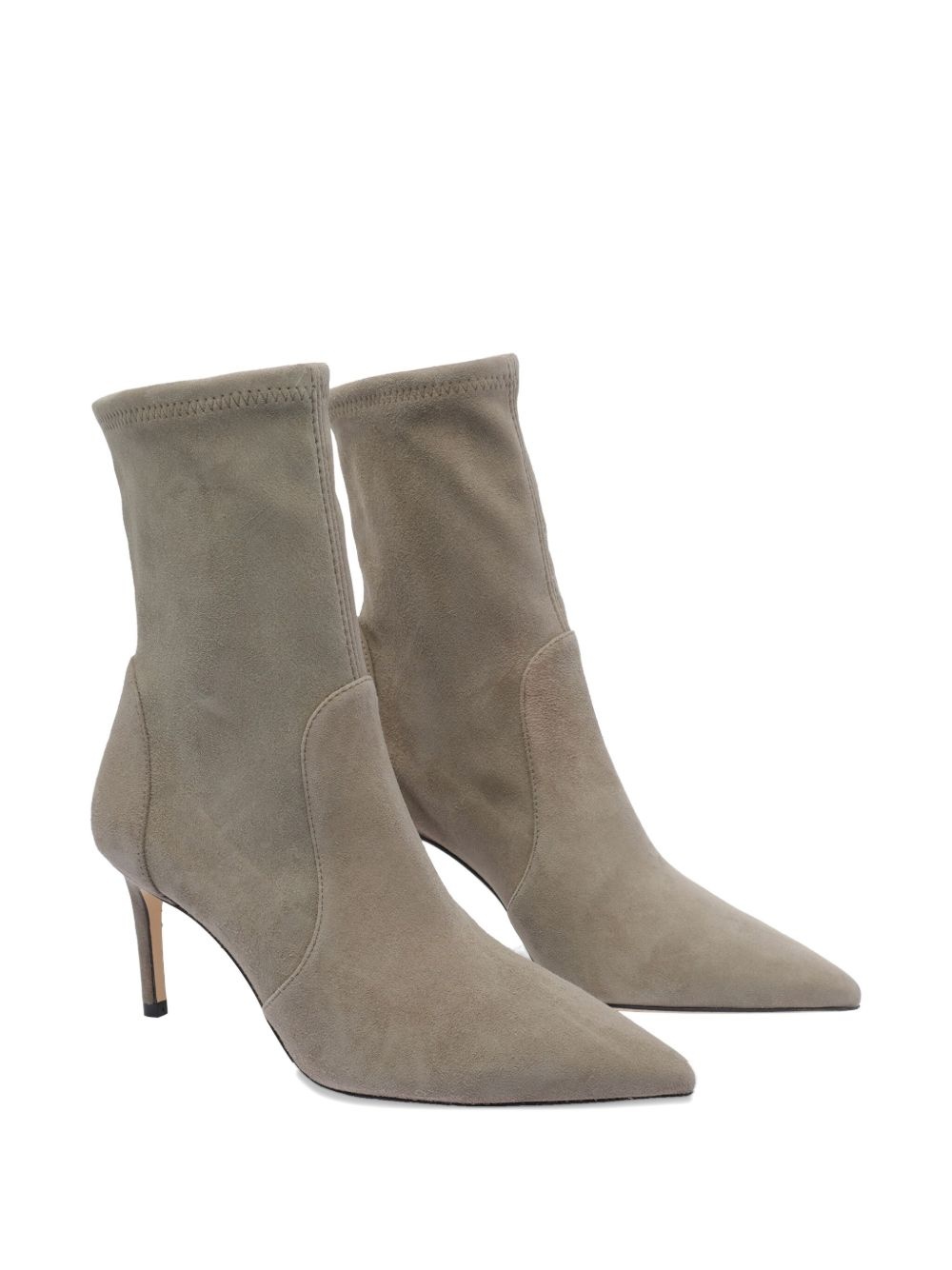 75mm suede heeled boots - 2