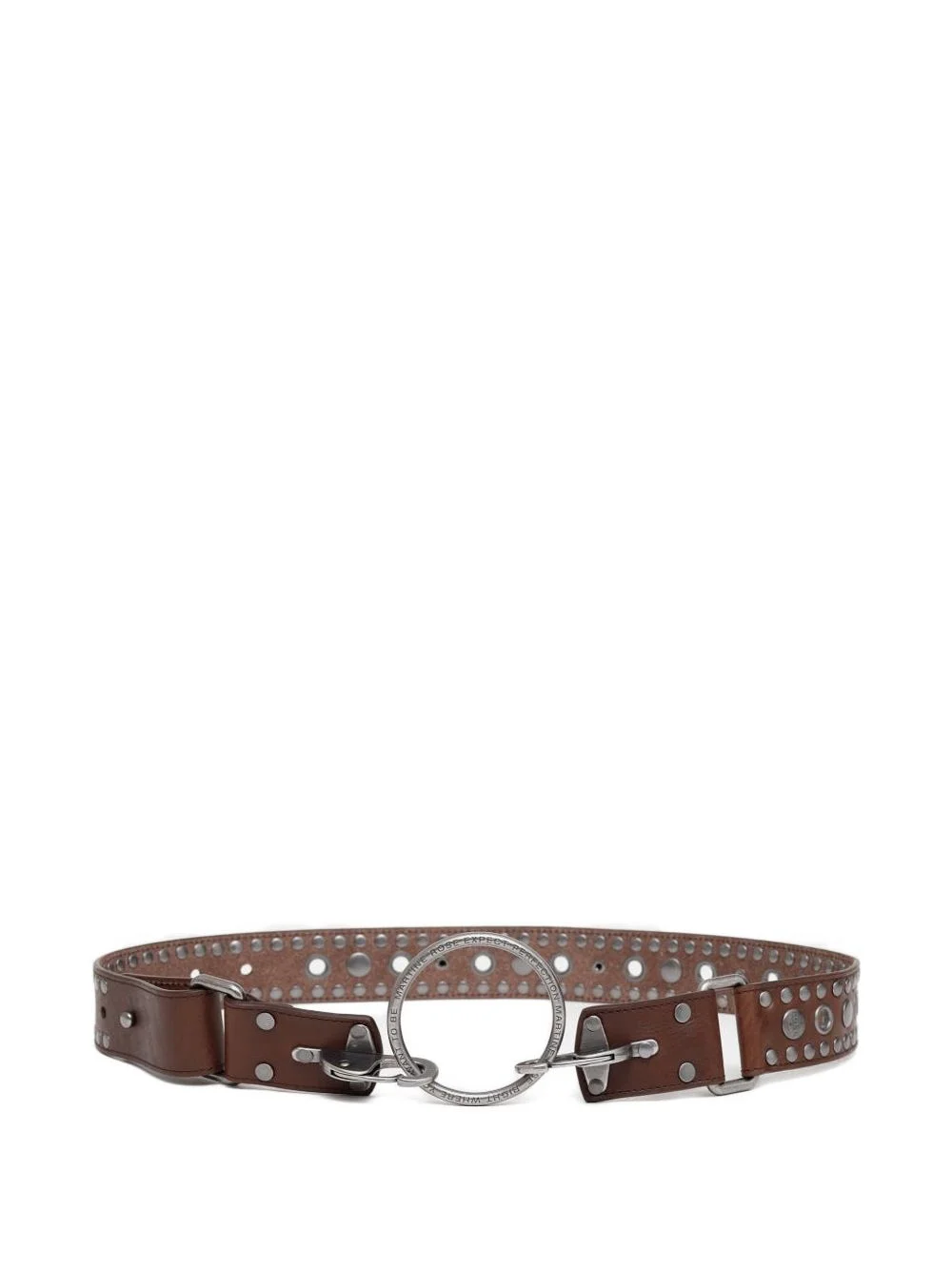 studded leather belt - 1