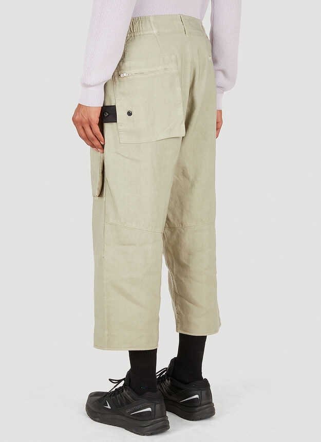 Workwear Wide Pants in Beige - 4