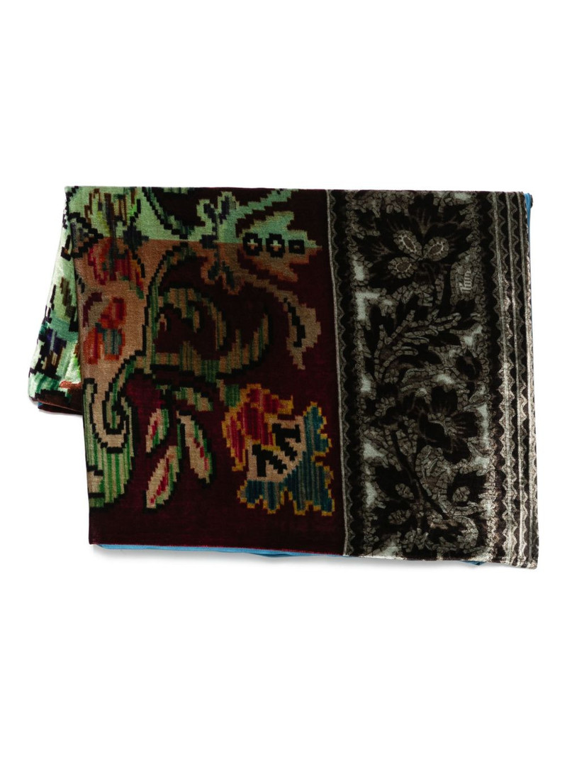 floral-pattern scarf 1