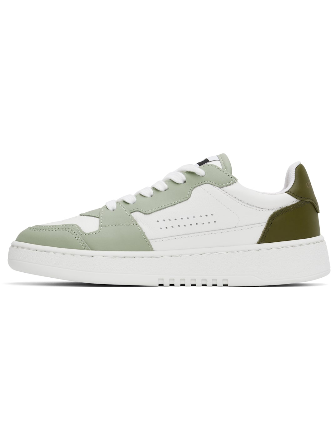 White & Green Dice Lo Sneakers - 3
