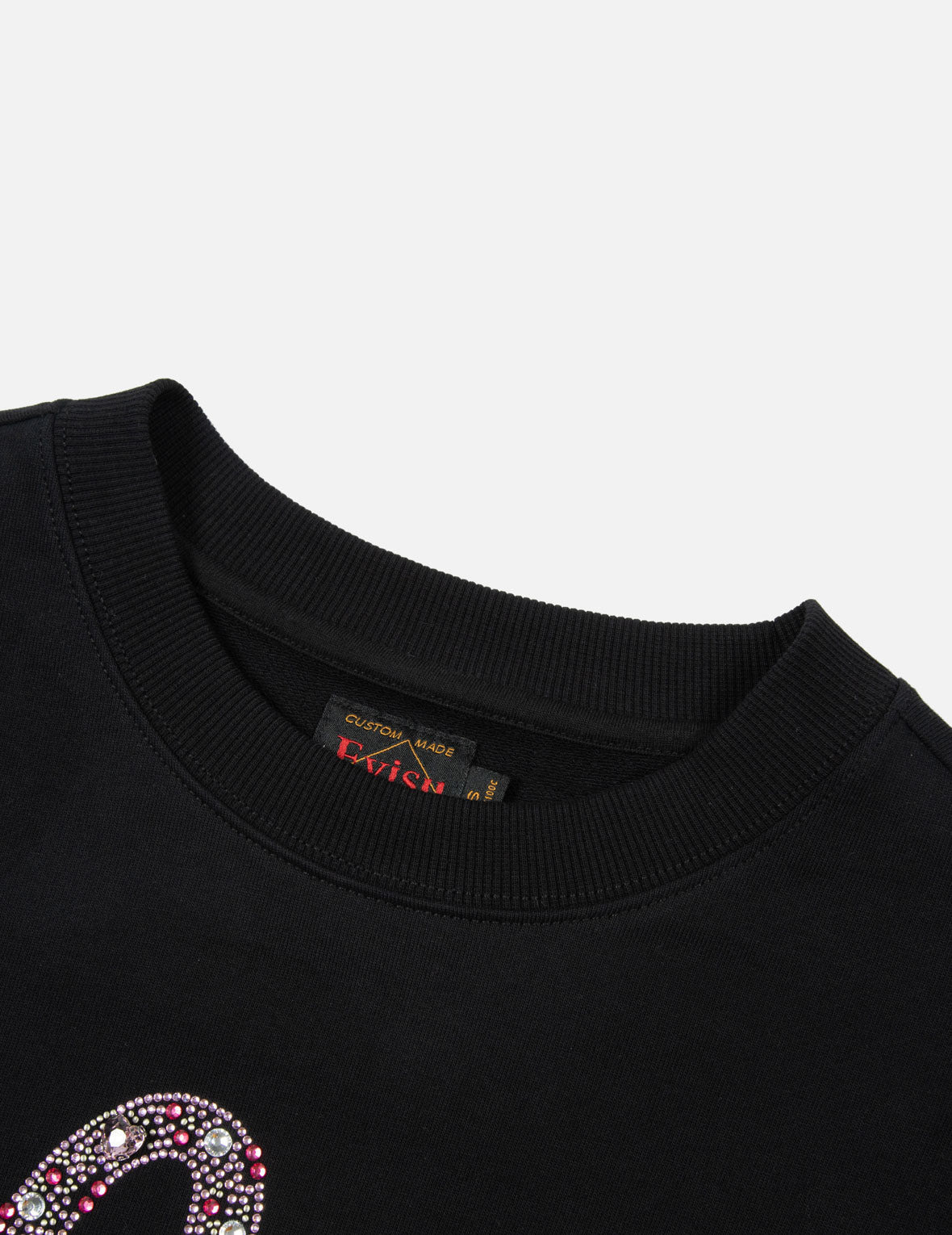 RHINESTONE SEAGULL CROPPED SWEATSHIRT - 8
