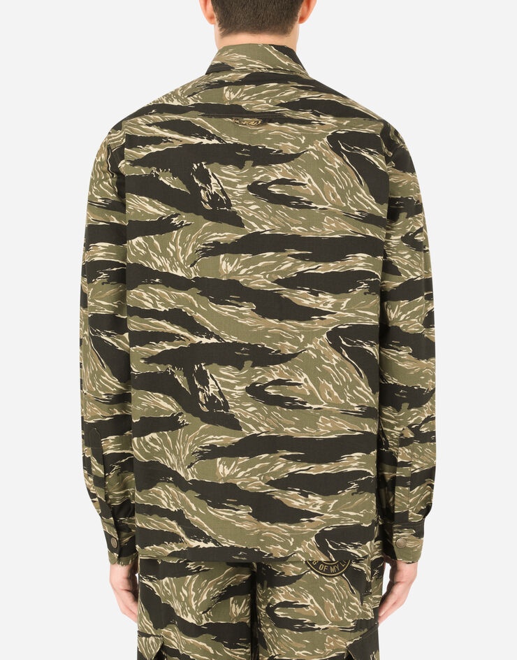 Camouflage-print cotton jacket - 2