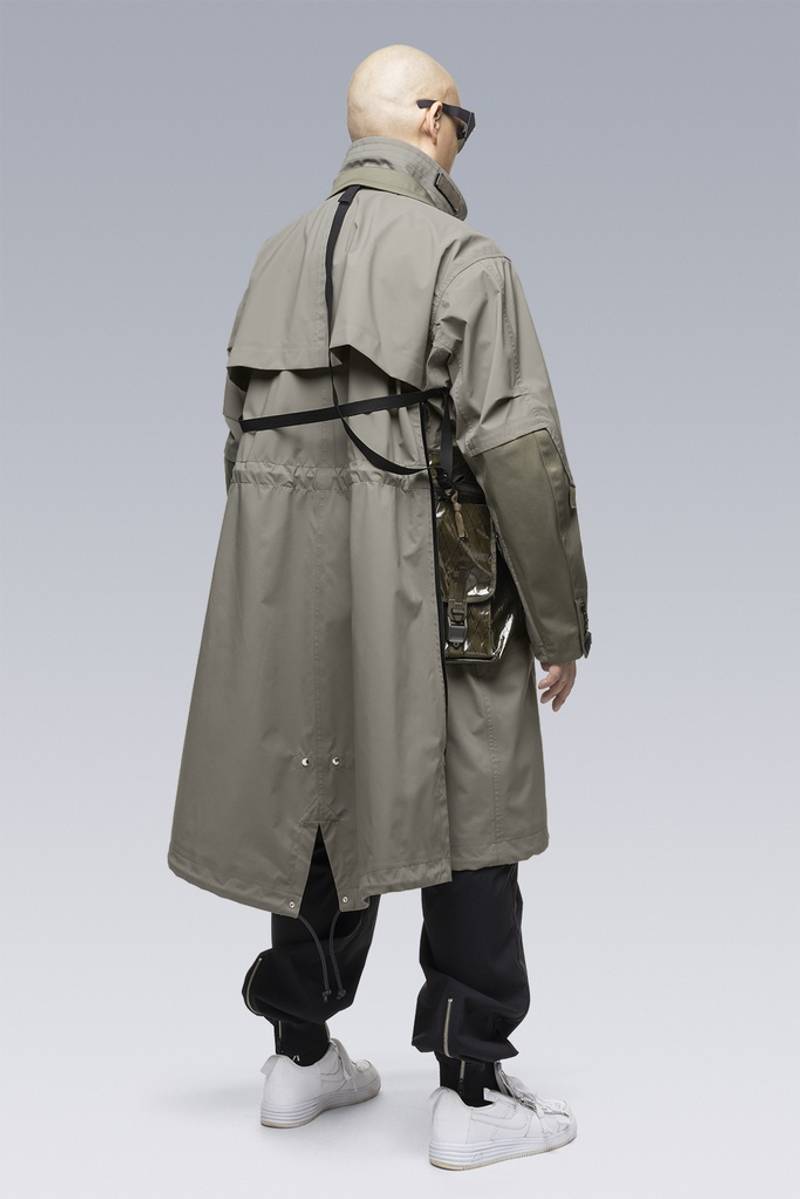 SAC-J2760 sacai / ACRONYM Trench Coat Alpha Green 15