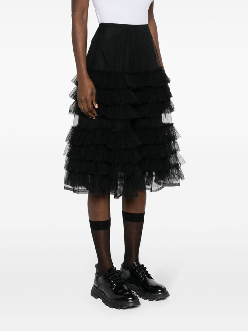 Molly Goddard Iris tulle-tiered midi skirt outlook
