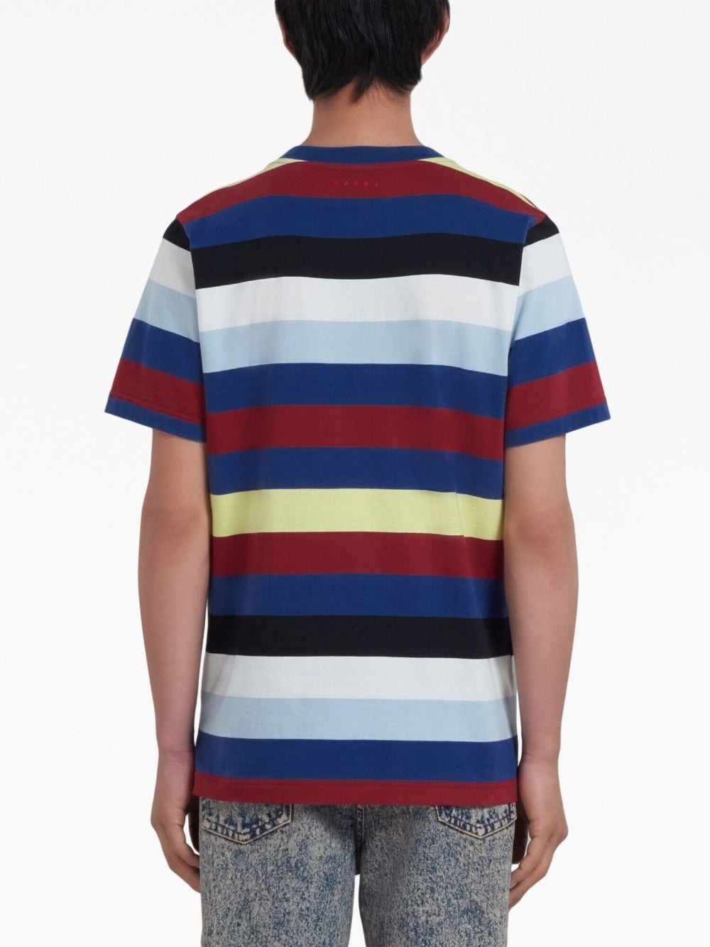 stripe-print cotton T-shirt - 4