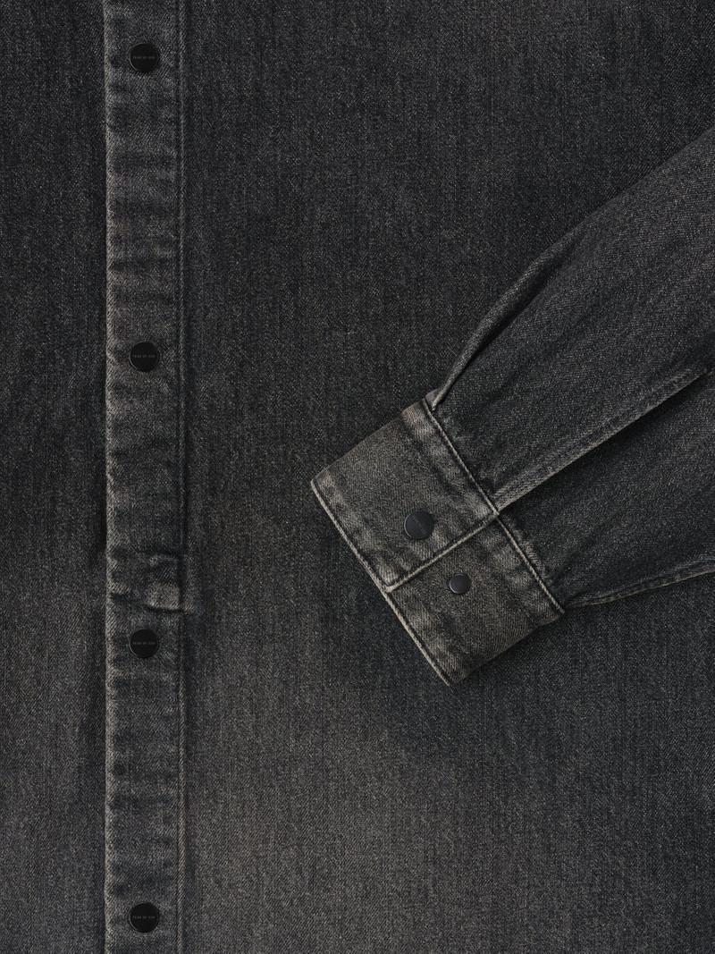 Snap Front Denim Overshirt 4