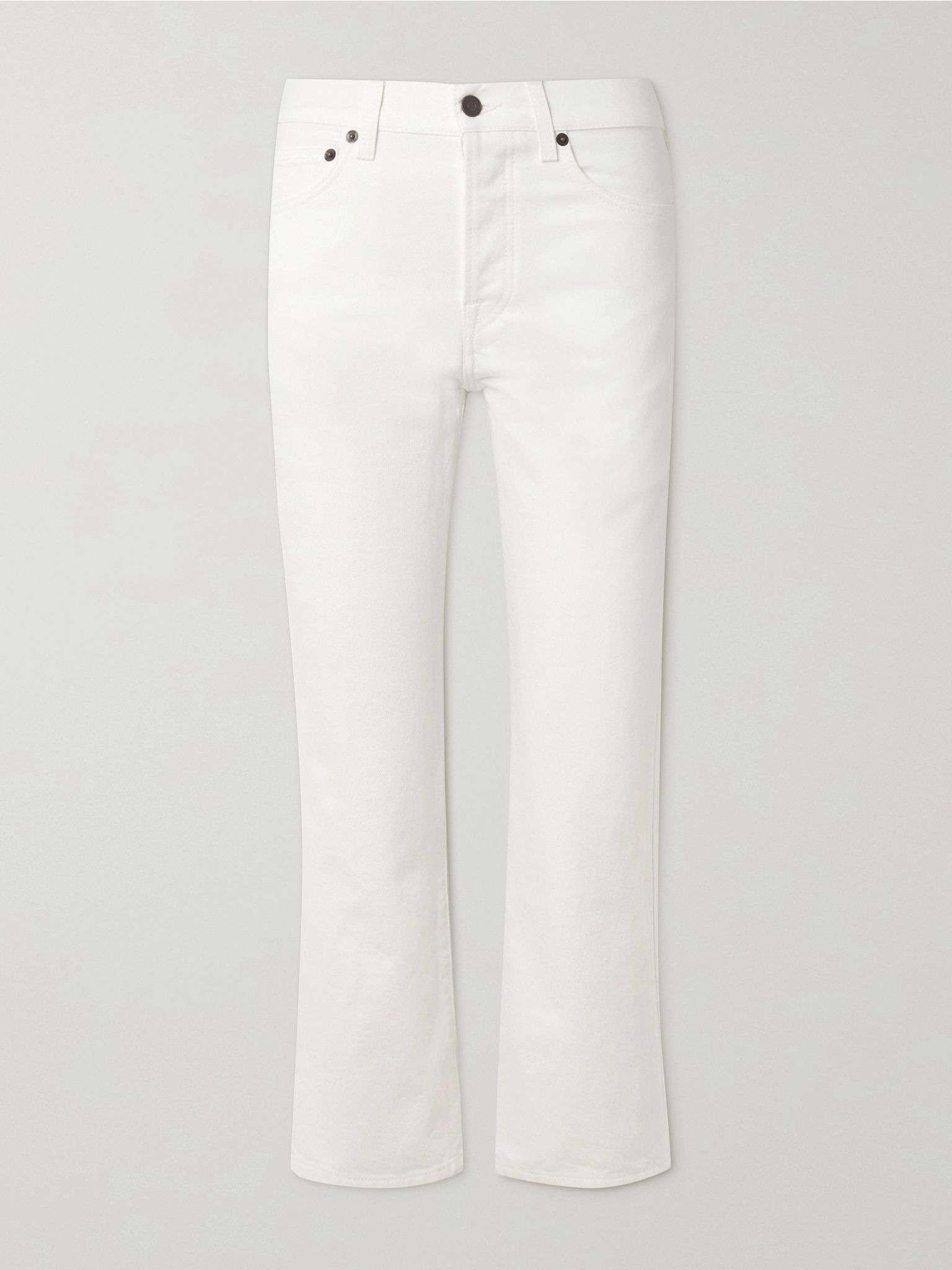 Lesley cropped straight-leg jeans White - 1