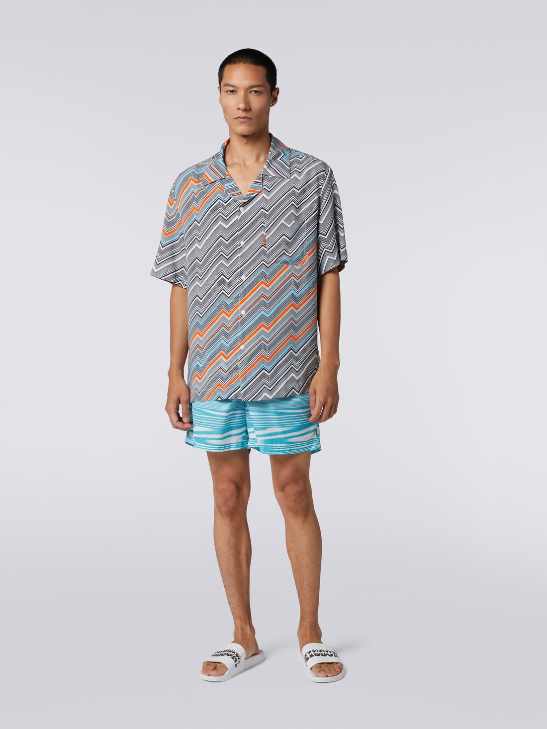 Viscose short-sleeved bowling shirt - 2