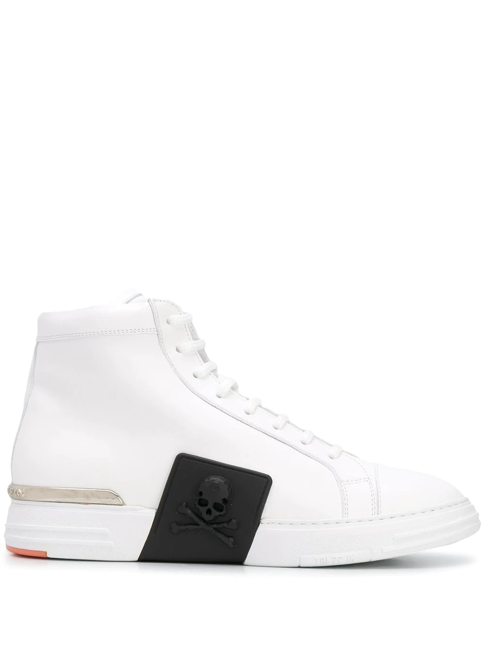 skull detail high-top sneakers - 1